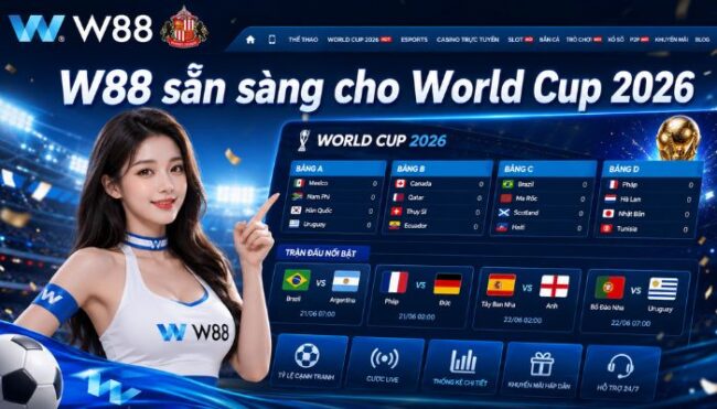 W88 Chính Thức – Link Đăng Ký, Đăng Nhập W88 Mới Nhất 2026 Tại W88 Ilyusha 2 W88 sẵn sàng cho World Cup 2026